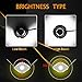 Zdatt 12000LM 9004 HB1 LED Headlight Bulbs Conversion Kits Super Bright 100W High Low Beam 360 Degree(4 Sides) Lighting Lamps for Car Light Replacement-3000K Yellow/6000K Cool White/8000K Blue(2 Pack)