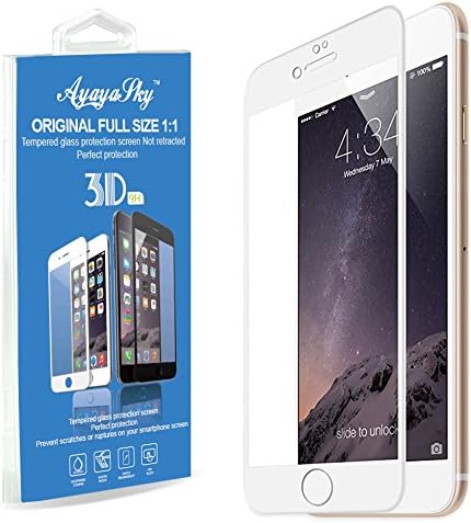 iPhone 7 7plusScreen Protector Glass, iPhone 7 Tempered Glass Screen Protector for Apple iPhone 7, iPhone 7 plus 2016 (iPhone 7 White)