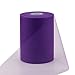 vLoveLife Purple 6 Inch x 100 Yards Tulle Roll Spool Fabric Table Runner Chair Sash Bow Tutu Skirt Sewing Crafting Fabric Wedding Party Gift Ribbon
