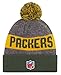 New Era Green Bay Packers 2016 NFL Sideline On Field Sport Knit Hat - Green Cuff