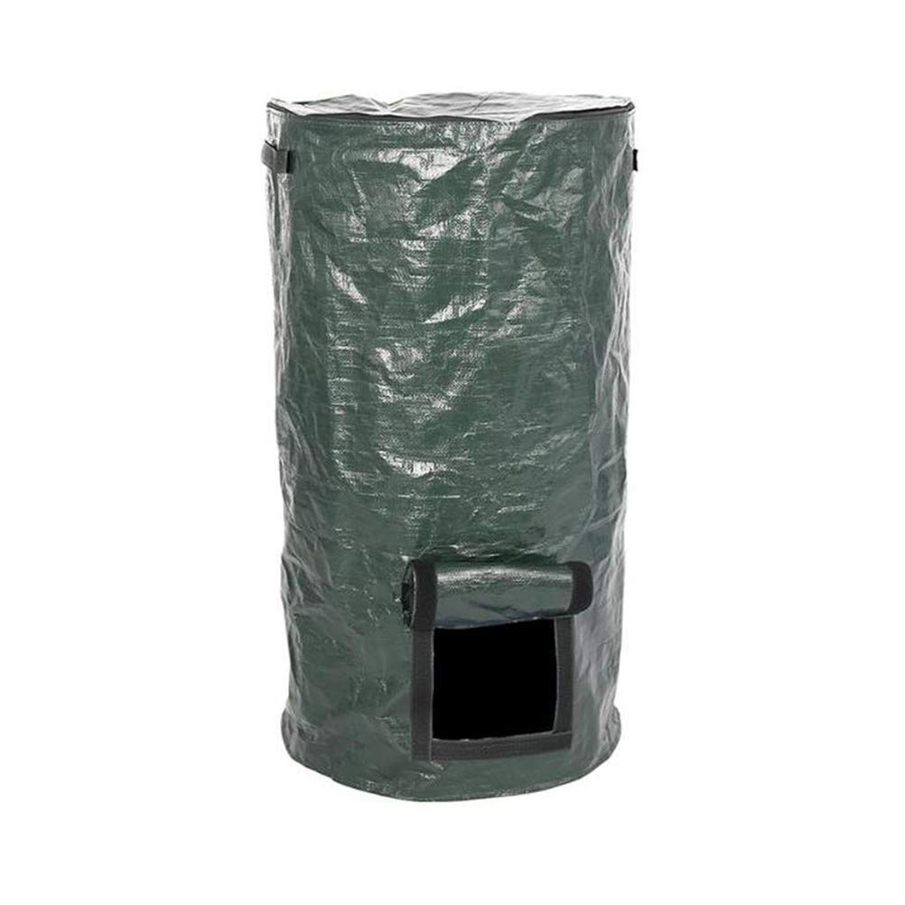 KangmeileCompost Bag Garden Waste Bin, Environmental Homemade Organic Ferment PE Compost Bag Outdoor Kitchen Waste Disposal Composter Bag(45 * 80CM)