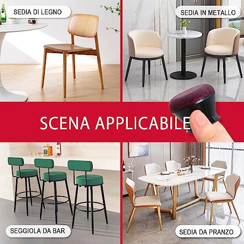 OCONDA 24 Pieces Silicone Round Chair Pads Furniture Leg Pads Pads for Furniture Legs Protect Floor from Black Noise (Fit:14-20mm)