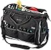 Amazon Basics Durable, Wear-Resistant Base, Tool Bag with Strap, Electrician's, 50 Pocket, 20 x 9.5 x 14 inches, Black & Gray
