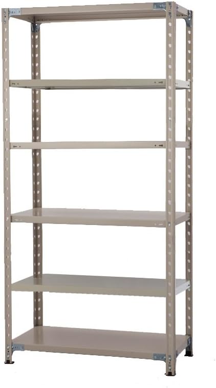 Amazon Co Jp プラス Kr 軽量スチールラック 天地6段 奥行462mm 高さ1800mm 幅7mm お客様組立 848 456 文房具 オフィス用品