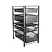 Stackable 2 Tier Organizer Baskets with Mesh Sliding Drawers, Ideal Cabinet, Countertop, Pantry, Under the Sink, and Desktop Organizer for Bathroom,Kitchen, Office.