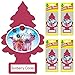 Little Trees Car Air Freshener - Hanging Tree Provides Long Lasting Scent for Auto or Home - Sunberry Cooler, 24 Count, (4) 6-Packs