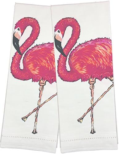 Flamingo Tea Towels, set of 2