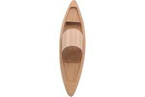 Housoutil Natural Wooden Boat Model Canoe Desktop Ornament Wooden Canoe Toy Floating Decor for Cottage