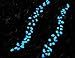 HoneyToys 500Pcs Luminous Pebbles Glow in the Dark Garden for Walkways and Decor (Blue)