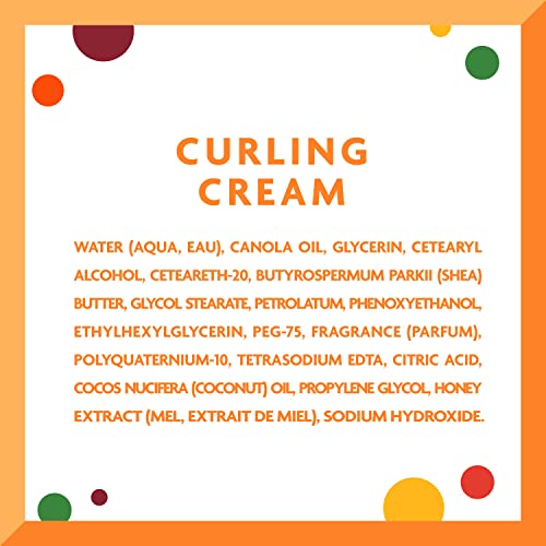 Cantu Care for Kids Paraben & Sulfate-free Curling Cream with Shea Butter, 8 oz (Pack of 3)