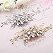 Barogirl Bride Hair Comb Wedding Crystal Headpiece Bridal Flower HairAccessories