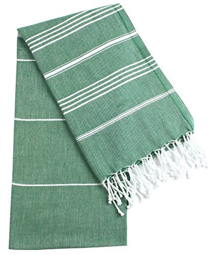 Cacala Pestemal Turkish Bath Towels 37x70 %100 Cotton Armygreen - Thumbnail 2