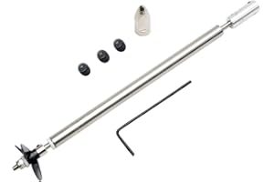 Fielect Drive Shaft w Propeller and Universal Joint for RC Boat, L200mm Shaft, L150mm Sleeve, D36mm Propeller, Fit for 3.17mm Motor Shaft