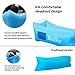 BinDor Inflatable Air Lounger Sofa Air Chair Hammock Bag Couch Lazy Bed Waterproof Pool Float for Travelling, Camping, Hiking,Pool, Beach Parties (Blue)