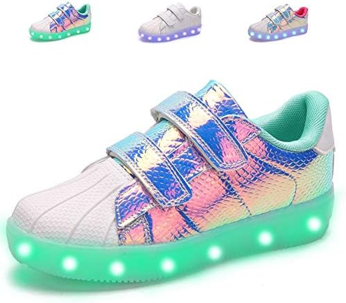 adituob Kids Led Light Up Shoes Luminous Flashing Sneakers for Boys Girls (Toddler/Little Kid/Big Kid)