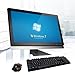 Wireless Mouse Keyboard Combo for PC, Waterproof with Long Battery Life for Tablet Desktop Laptop Mac PC Computer Smart TV (Blace&Red) Nano Receivers In The Mouse Near The Mouse Battery