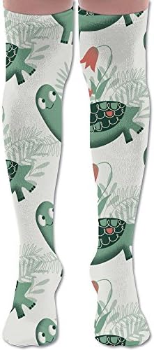 Cloogen Turtle Runing Long Socks Over Knee High Stockings