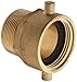 Moon 363-1521561 Brass Fire Hose Adapter, Pin Lug Swivel, 1-1/2