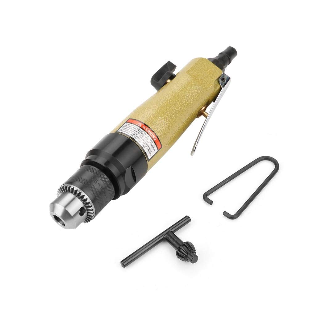 3/8-Inch Straight Handle Air Screwdriver, 900RPM Industrial Reversible Pneumatic Air Screwdriver with Safety Trigger