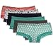 6 Pack Women Cotton Hipsters Panties Briefs With Lace Trim Sexy Underwear Lady,Prints,X-Large / 16-18