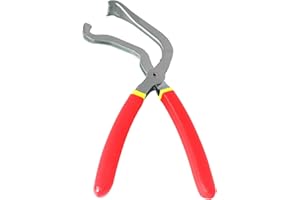 DINYO Upgraded Electrical Disconnect Pliers, 60 Degree Automotive Connectors-Pliers for Long Spark Plugs, Fuel Lines and Push Plug, Red