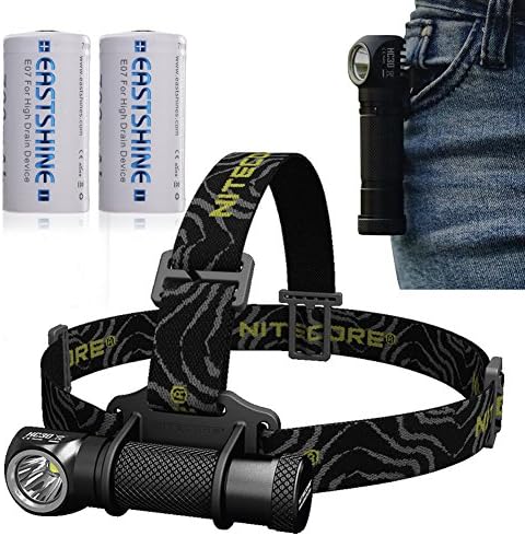 EASTSHINE Nitecore HC30 1000Lumens CREE XM-L2 U2 LED Headlamp Bundle with 3400mah 3500mah 18650 Battery or USB Charger