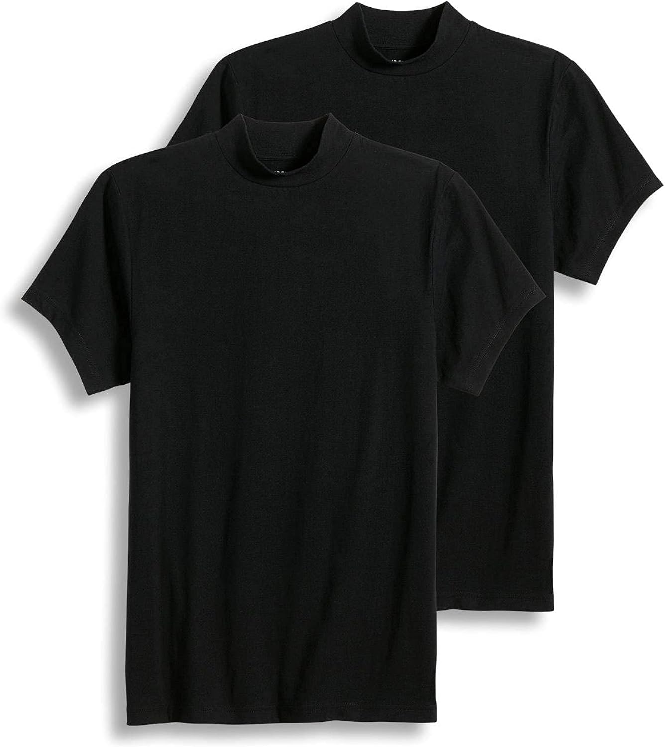 Jockey Men's Sportswear Short Sleeve Mock Neck Tee 2 Pack Amazon.co.uk Clothing