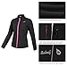 baleaf Women's Cycling Jacket Windproof Thermal Winter Running Cold Weather Gear Waterproof Softshell Warm Black Size S