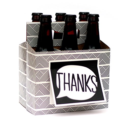 Beer Valentines Day Gifts for Him or Her - Six Pack Greeting Card Box (Set of 4) - Paper Anniversary Gifts for Him, Craft Beer Gifts for Men, Women, Boyfriend, Man Gifts, Beer Lovers