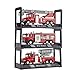 3 Pack Diecast Fire Truck Engine - 6 Inch Pullback Toy Die Cast Alloy Emergency Vehicles Model Play Set for Kids