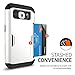 Spigen Slim Armor CS Galaxy S6 Case with Slim Dual Layer Wallet Design and Card Slot Holder for Galaxy S6 2015 - Shimmery White