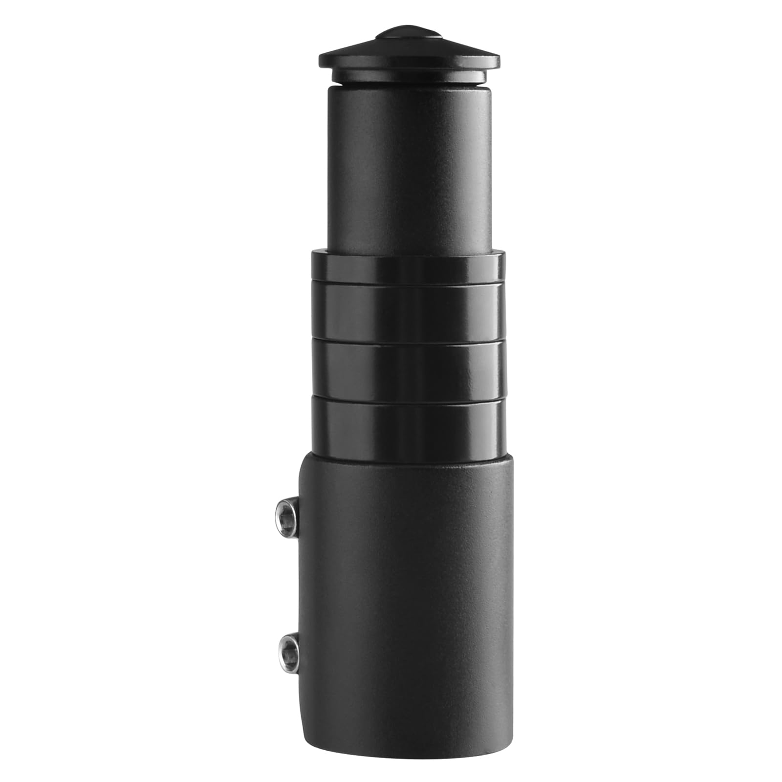 TRIWONDER Bike Stem Riser Handlebar Raiser Extender Fork Stem Extender Aluminum Alloy Head Up Adapter for 28.6mm 1-1/8" Threadless Steerer Mountain Road Bike MTB BMX (Black, 123mm)