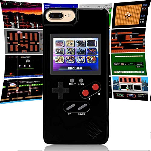 Goglor Gameboy Case for iPhone,Retro 3D Gameboy Design with 36 Small Games,Game Console iPhone Case,Color Screen,Silicone Cover Case for iPhone X/XS/XR/Xs MAX,iPhone 6/7/8,iPhone 6Plus/7Plus/8Plus