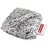 Maxshine Mixed Color White & Black Microfiber Wash Mitt for Car Detailing, Home Window Cleaning