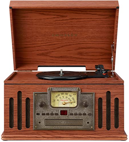 Crosley CR704B-PA Musician 8-in-1 Record Player, Paprika