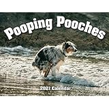 2021 Pooping Pooches White Elephant Gag Gift Calendar