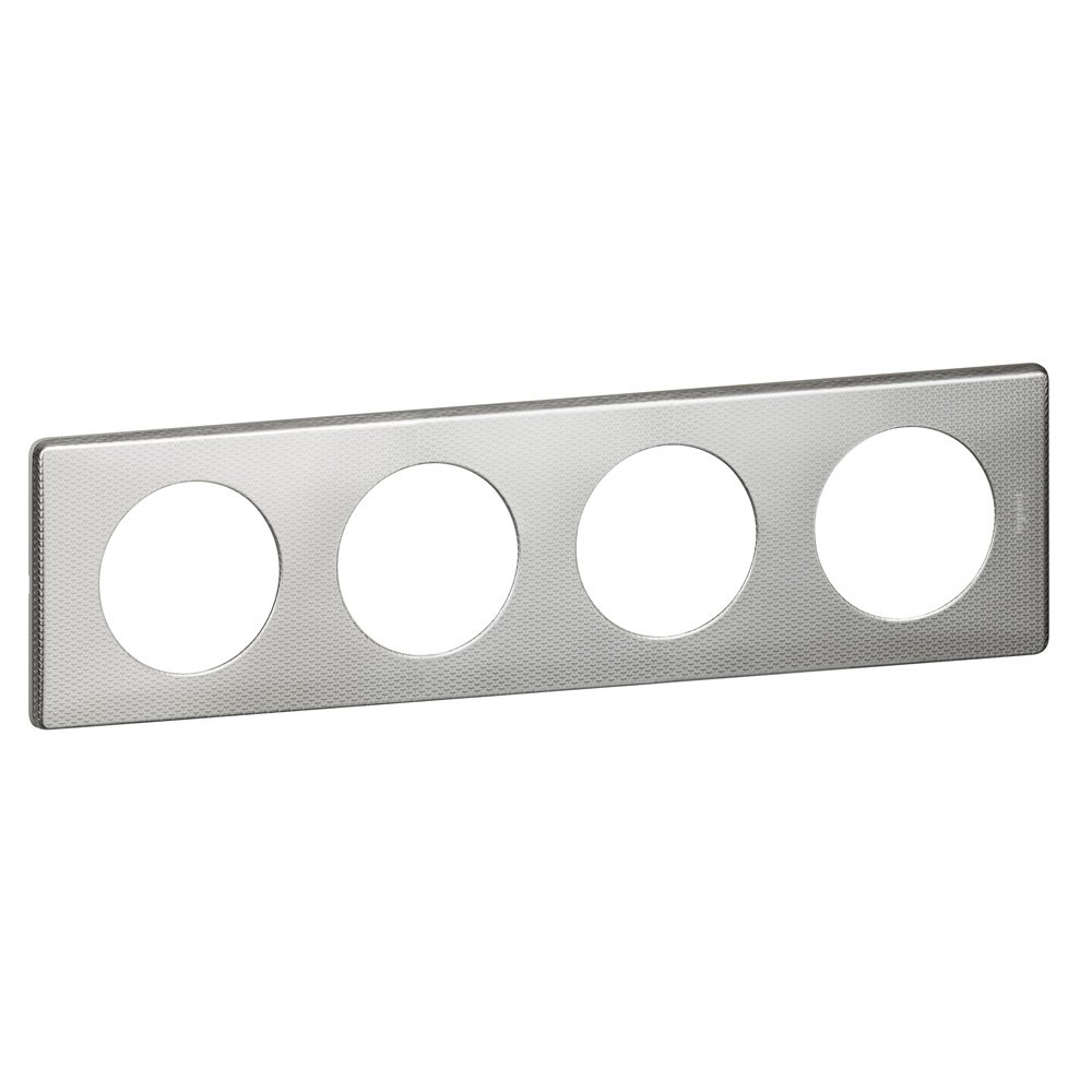 Legrand céliane LEG68724 Plate with 4 Holes Aluminium Metal Snake