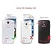 ULAK Galaxy S4 Case, S4 Case - Hybrid Slim Hard Back Case Cover Rubber Bumper 2in1 Rigid Plastic Shell + TPU Daul Layer w/Card Storage for Samsung Galaxy S4 I9500 (Black/Black)