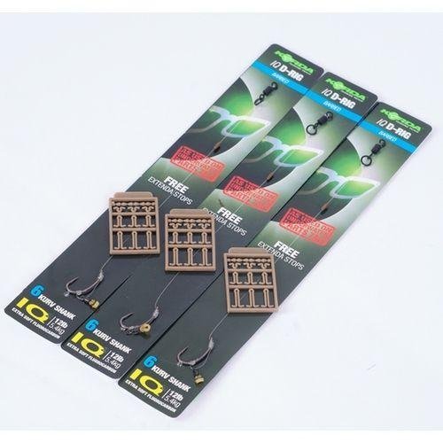 Korda Carp Fishing NEW Ready Tied IQ DRig Size 8 Barbed Pack of 5