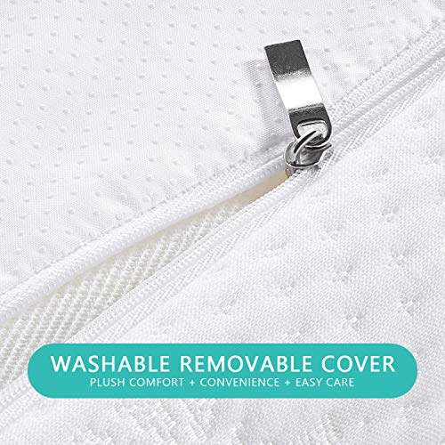 Dourxi Crib and Toddler Mattress - Ideal Breathable & Quiet Foam Mattress Airflow Sleep Surface with Removable Washable Outer Cover, Lightweight Crib Mattress - Thumbnail 7