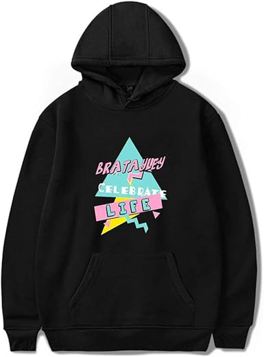 annie leblanc blue heart black hoodie