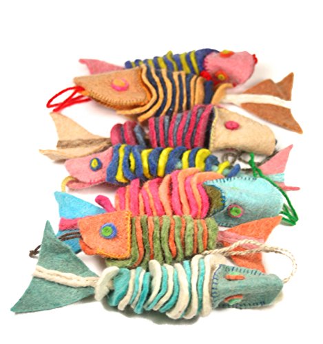 Felted Wool Fish - 3 pack