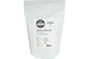 Epigrain Medium Poha Rice Flakes 700g | Famous Indian Flattened Rice, Light Flakes, Quick and Easy Snack