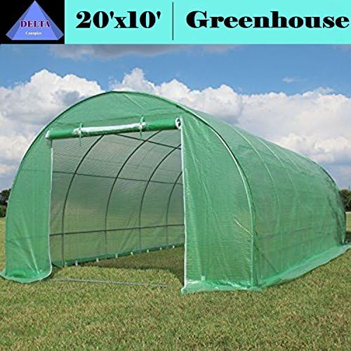 DELTA Canopies Greenhouse 20'x10' (B2) 94 lbs - Green House Walk in Hot House