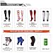 NEWZILL Medical Compression Socks for Women & Men Circulation 20-30 mmHg, Best for Running Athletic Hiking Travel Flight Nurses (Rainbow Stripes, L/XL)