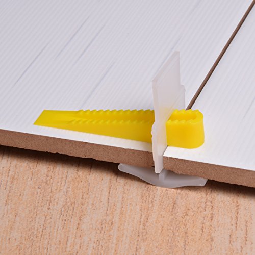 Hotusi 500 Tile Leveling System 400 Clips + 100 Wedges Plastic Tile