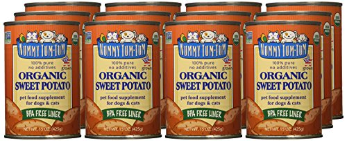 Nummy Tum Tum Pure Sweet Potato for Pets, 15-Ounce Cans (Pack of 12)