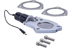 Universal 2.5 Inch 3 Inch Exhaust Cutout System Billet Electric Exhaust Valve Butterfly Valve Compatible with Similar Systems