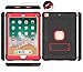 DONWELL Compatible iPad 6th 5th Generation Case, iPad 9.7 inch 2018/2017 Shockproof Defender Protective Cover with Kickstand for iPad 5 iPad 6 Model A1823 A1822 A1893 (Type1- Black/Red)