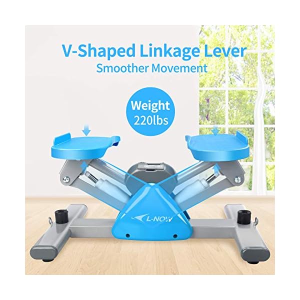 L-NOW-Mini-Stair-Stepper-for-Exercise-Equipment-Stair-Stepper-Machine-with-Resistance-Bands-and-LCD-MonitorMini-Stepper-for-Indoor-Workout L NOW Mini Stair Stepper for Exercise Equipment Stair Stepper Machine with Resistance Bands and LCD Monitor,Mini Stepper…